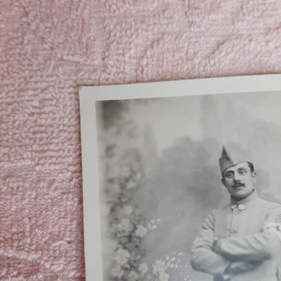 Vtg RPPC Photo Postcard WWI era French Military Soldier Medic Guilleminot Paris - Picture 4 of 10